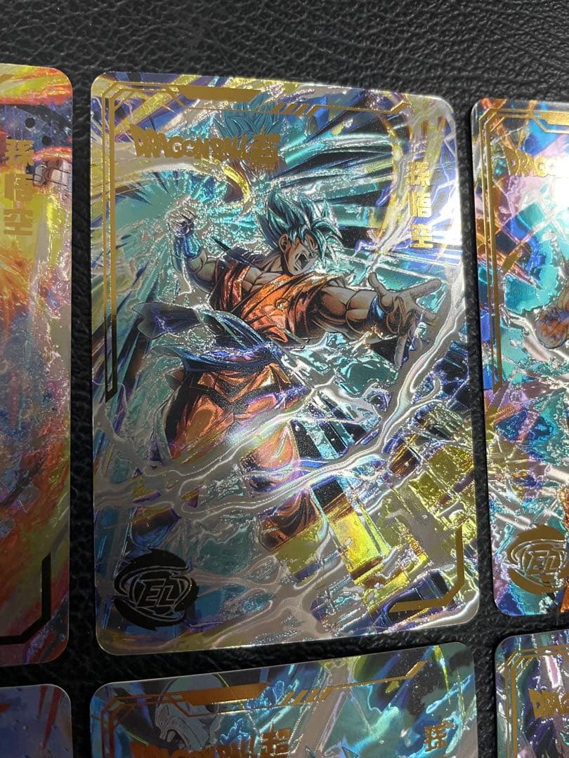 ④超サイヤ人ゴッド、ブルー孫悟空　6枚　海外版　ヒストリーオブドラゴンボール