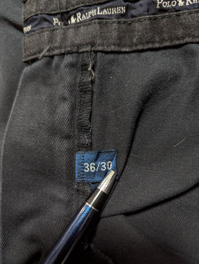 90s　ポロラルフローレン　ポロチノ　チノパン　ANDREW　ブラック　W36