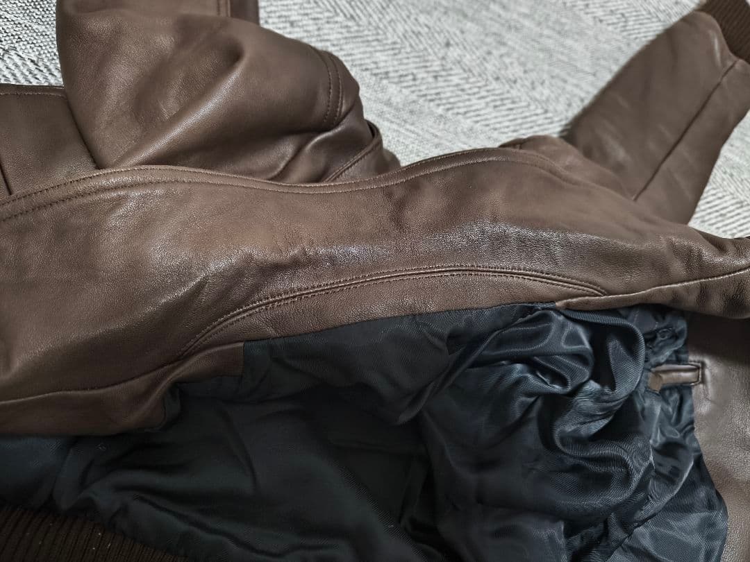 定価10万以上LITHIU HOMMEレザーライダースジャケットA2リチウムオム