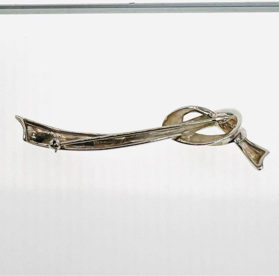 c*n様 希少 ティファニー ブローチ リボン リボンモチーフ ノット シルバー