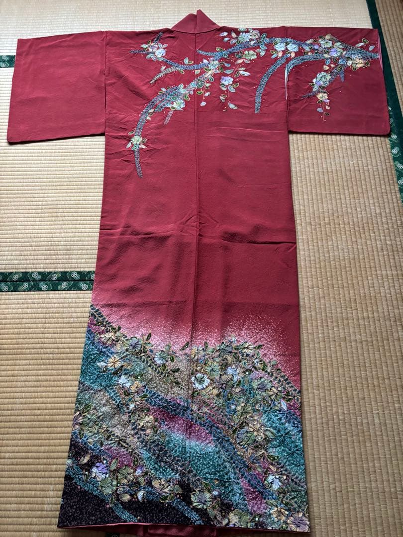 訪問着　辻ヶ花　作家もの　正絹