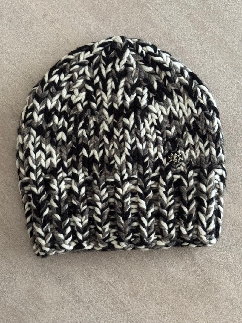 CHANEL ニットビーニー ニット帽 帽子 Mサイズ