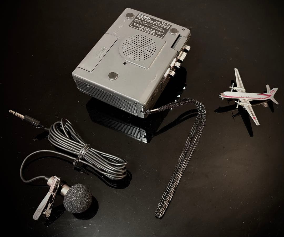 カセットプレーヤー、 CASIO TP-50「稀少新品、整備済み、完動超美品」