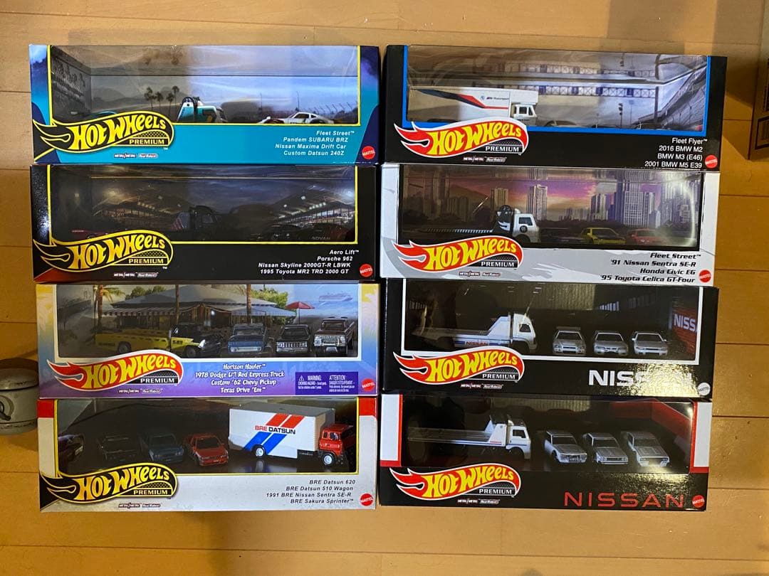 ホットウィール プレミアムコレクターセット 日産 GT-R アドバン 他 8種