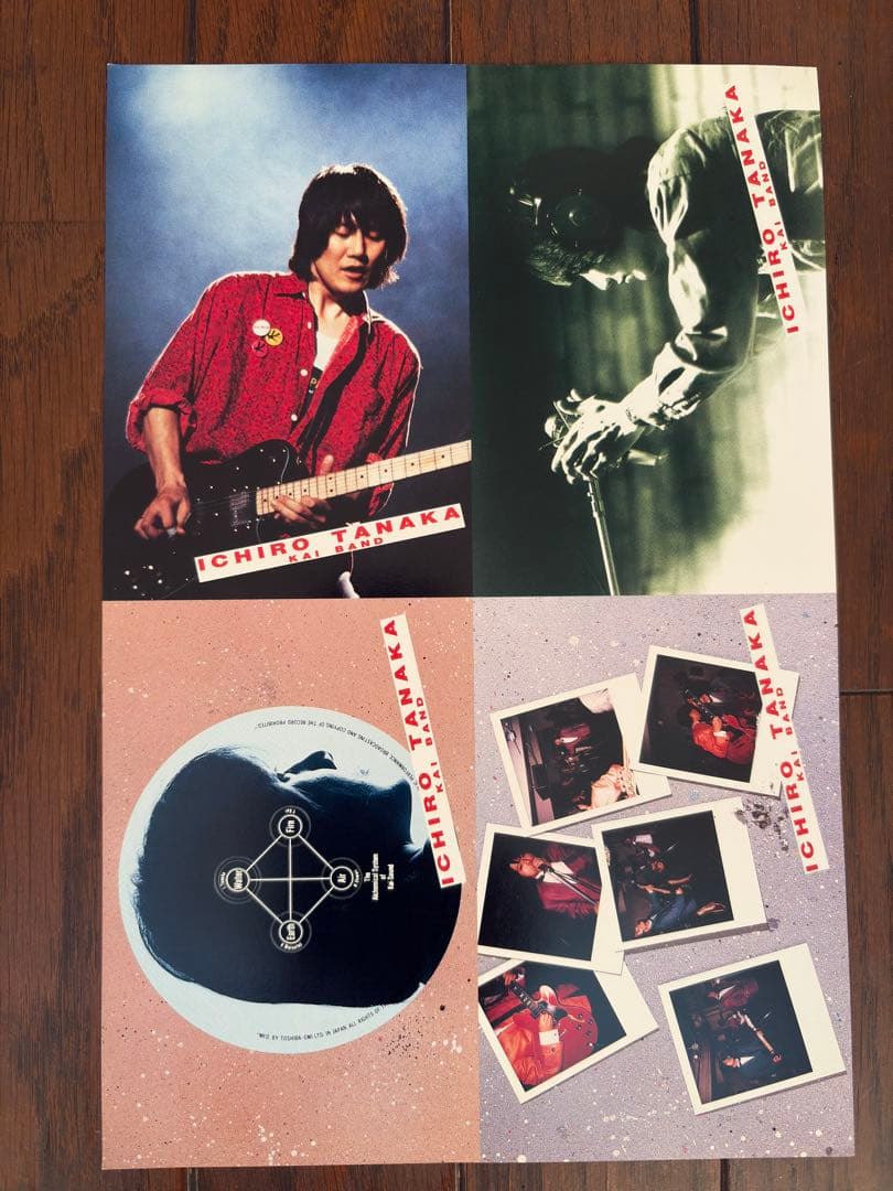 甲斐バンド　サイン　ポストカード(4枚シート)+1枚　まとめ売り