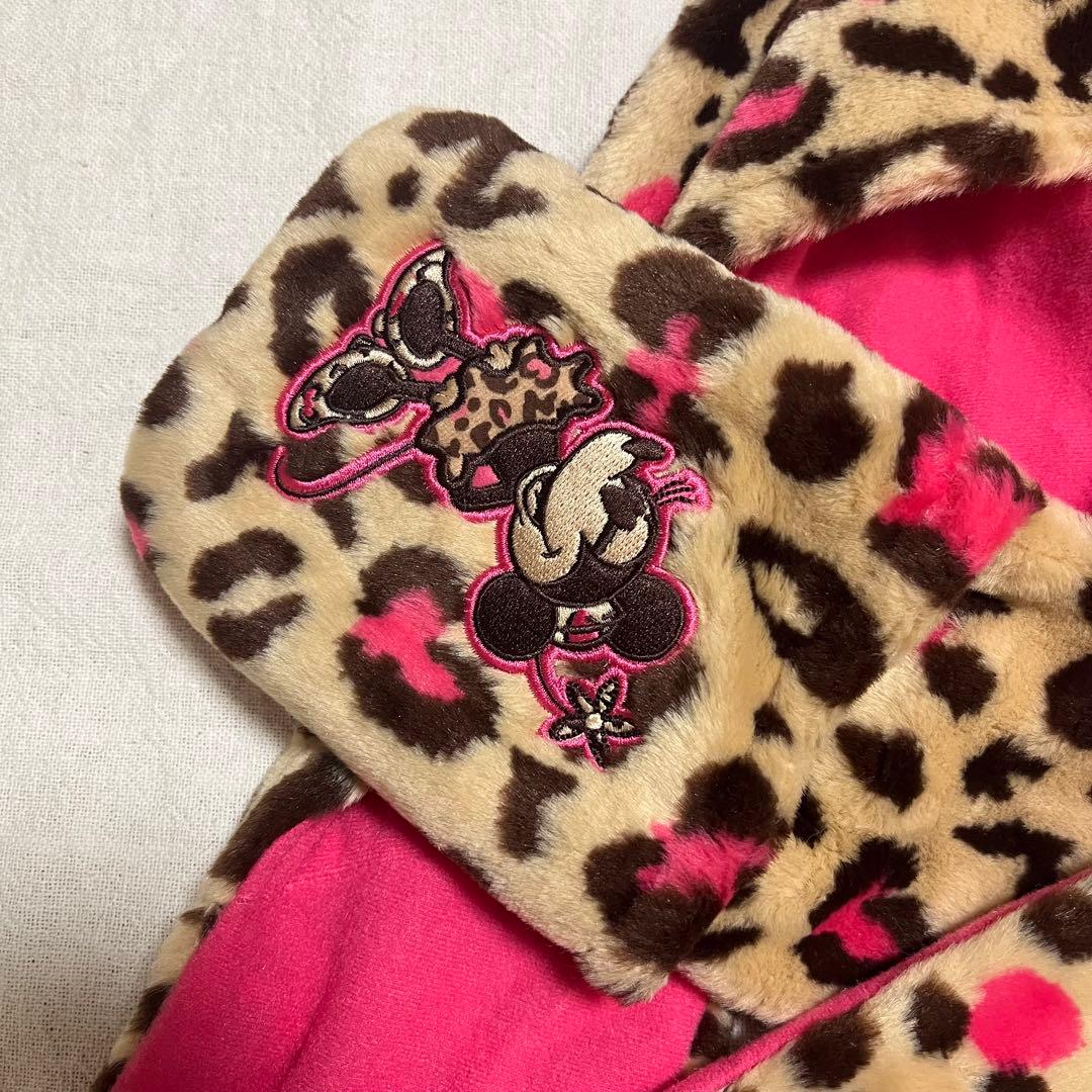 ミニー ファンマフラー ヒョウ柄