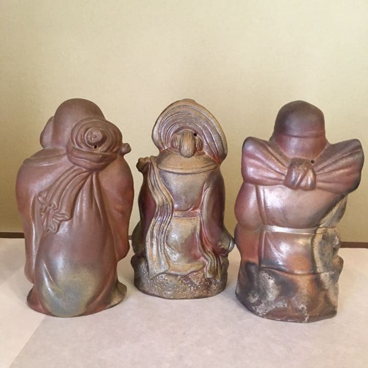 備前焼　各見信利作　七福神