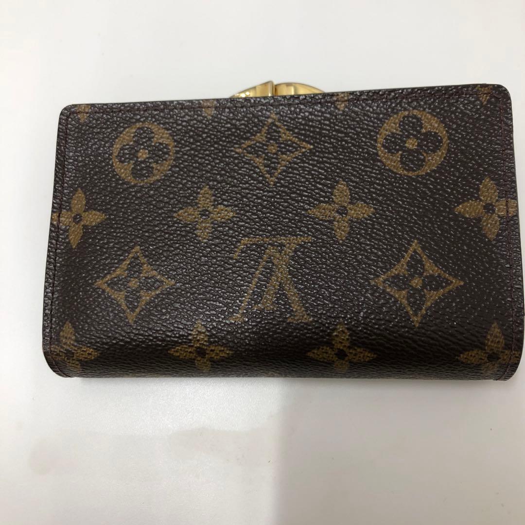 ルイ ヴィトン ポルト モネ ヴィエノワ がま口　モノグラム 折り財布
