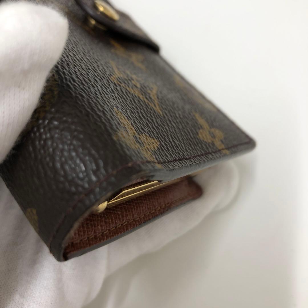 ルイ ヴィトン ポルト モネ ヴィエノワ がま口　モノグラム 折り財布