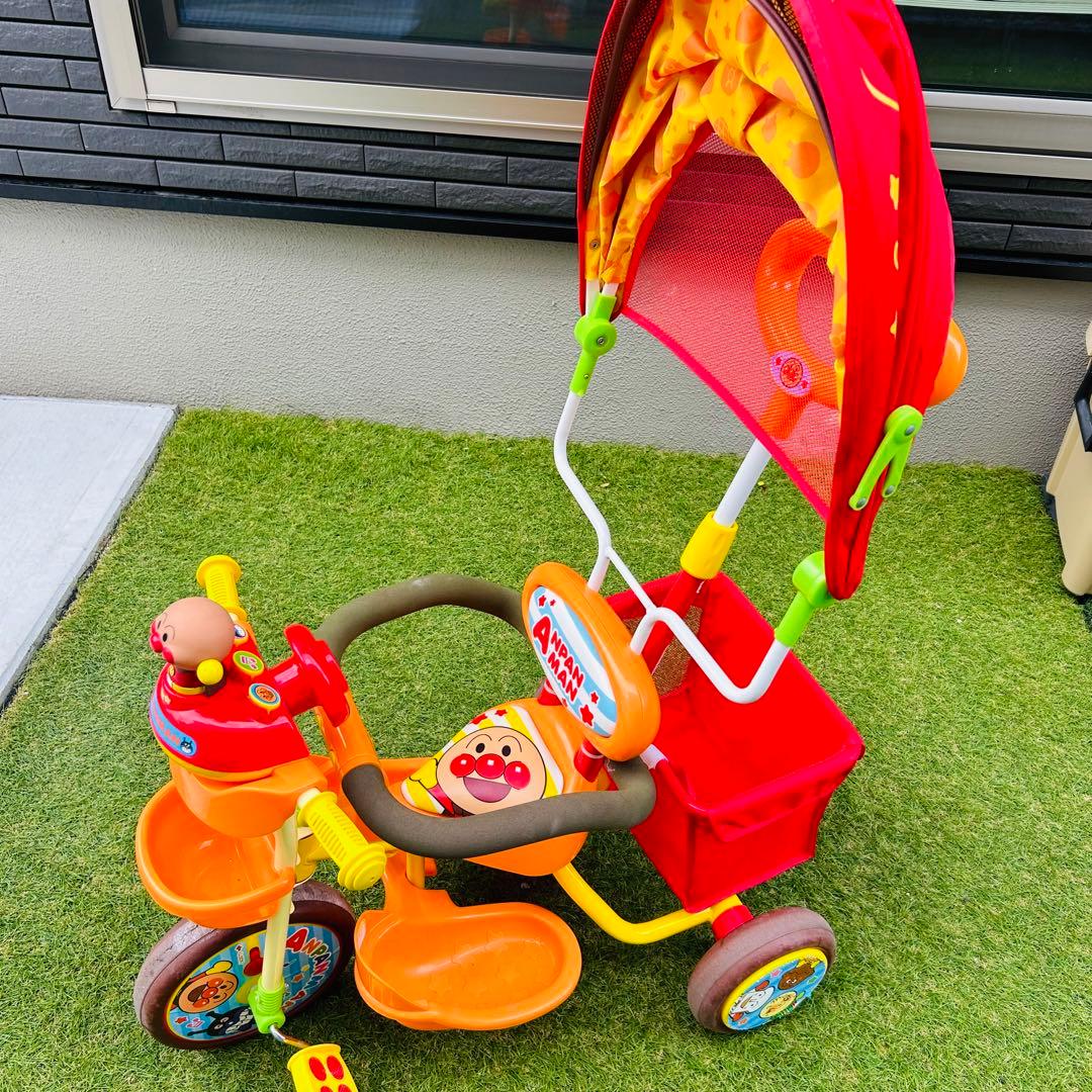 アンパンマン 三輪車 それいけ！アンパンマン デラックスII レッド 赤