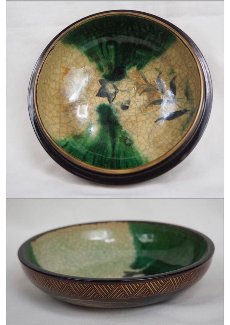 送料無料　　江戸期豊楽焼　食籠　箱付　本物保証　★大珍品★