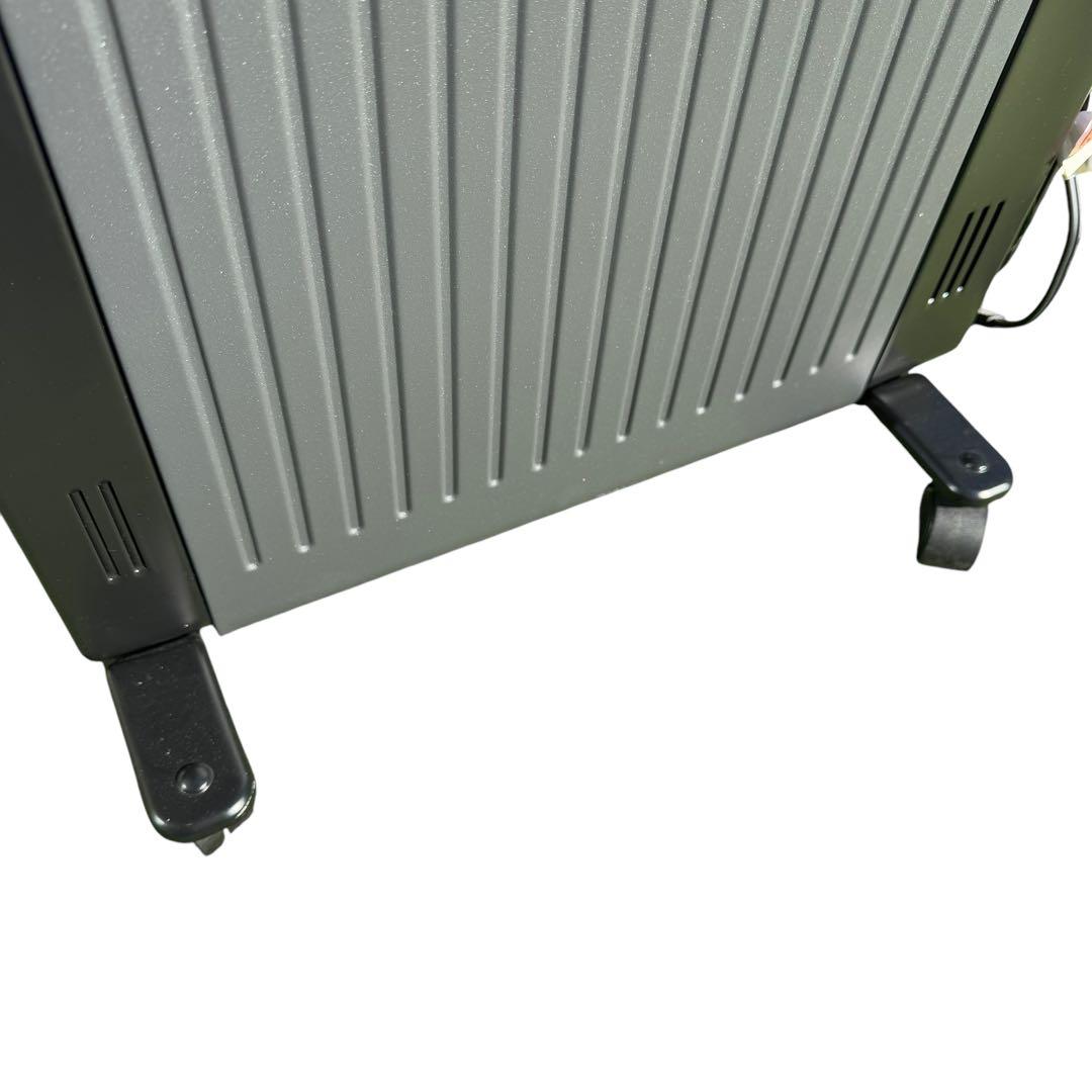 山善 オイルレスヒーター 1200W ブラック DOL-J121 暖房 暖房器具