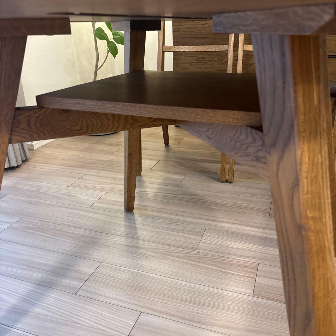 きのこ unico ADDAY ラウンドダイニングテーブル