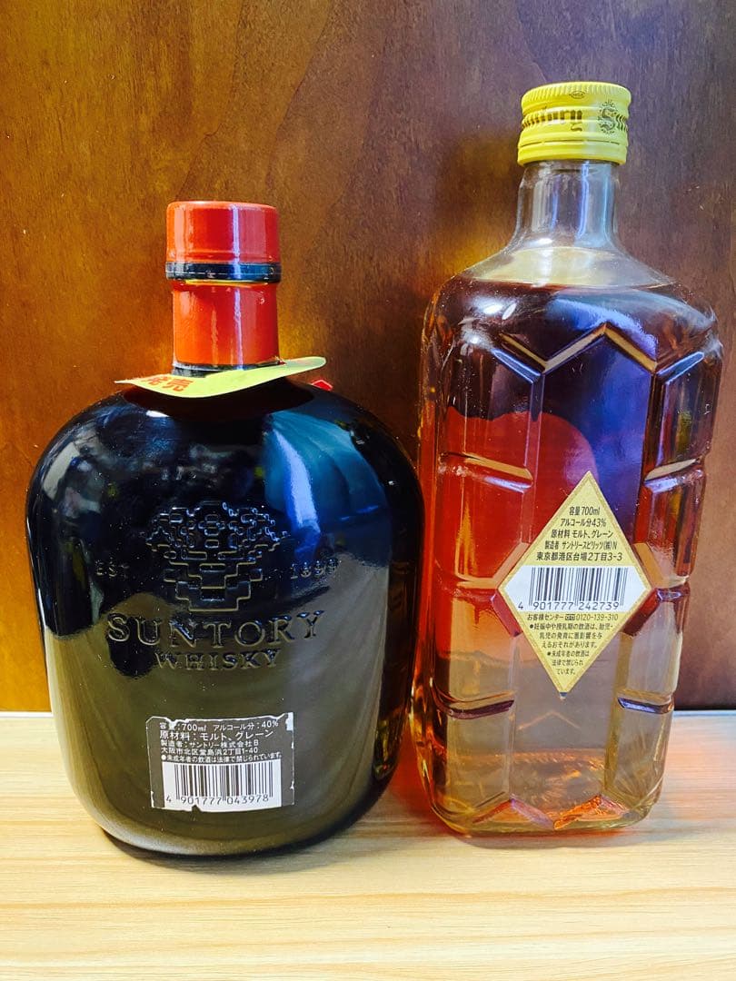 サントリー　お湯割りブレンドオールド　復刻角瓶