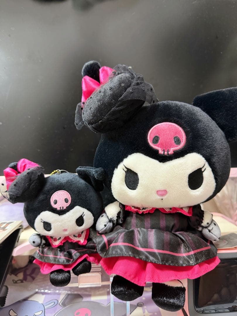 Kuromi クロミ ぬいぐるみ　とマスコット　セット