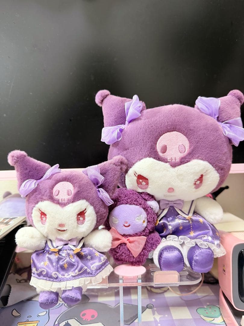 Kuromi クロミ ぬいぐるみ　とマスコット　セット