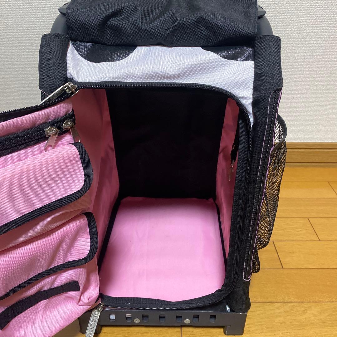 ZÜCA キャリーカート 黒・白 牛柄　ビジネスバックセット