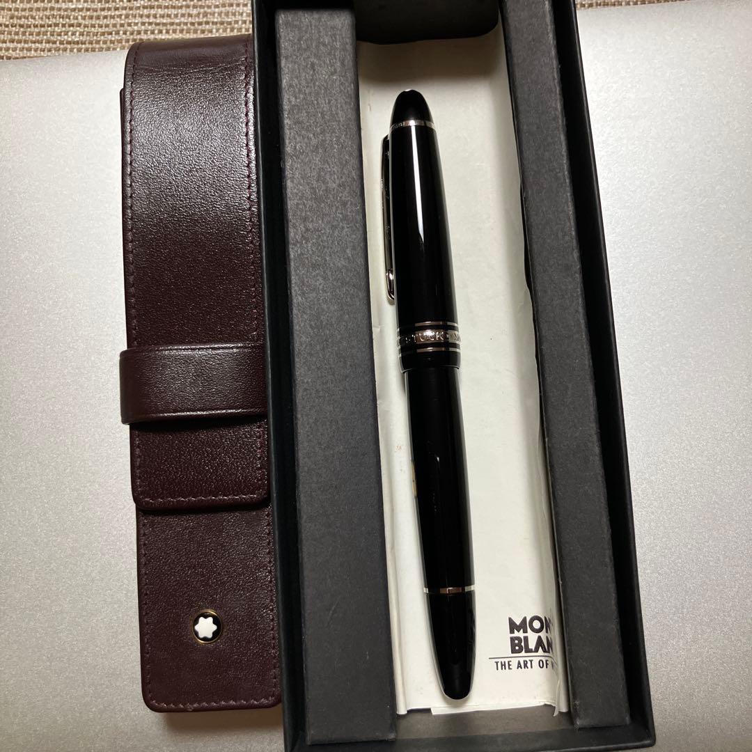モンブラン　万年筆 サルトリアルペンポーチ付き 吸入式　　送料無料