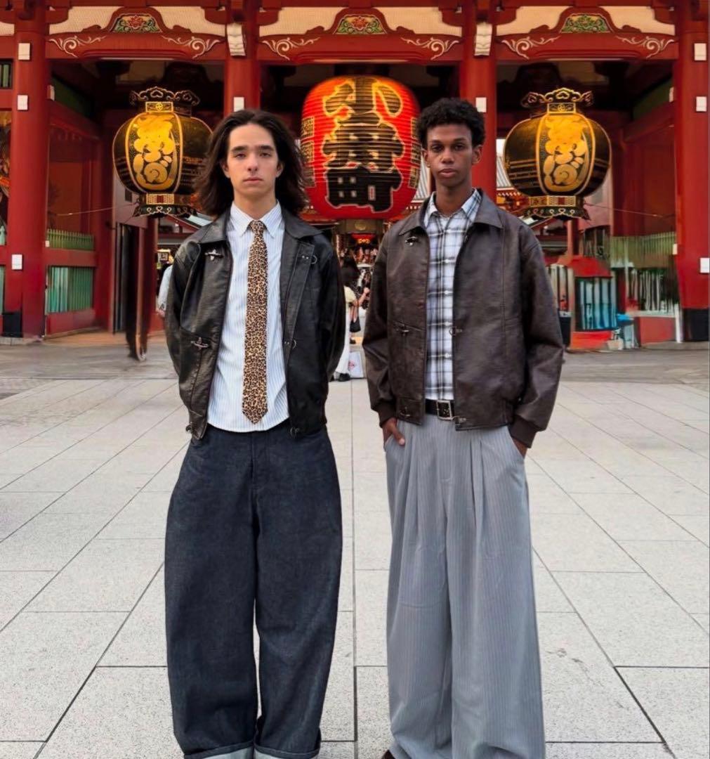 新品 BELVET Leopard Lined Fireman Jacket M