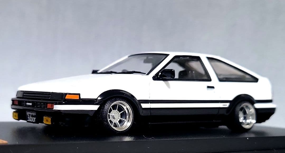 1/43　スプリンター　トレノ改　AE86　ハヤシストリート　アルミ製　深リム