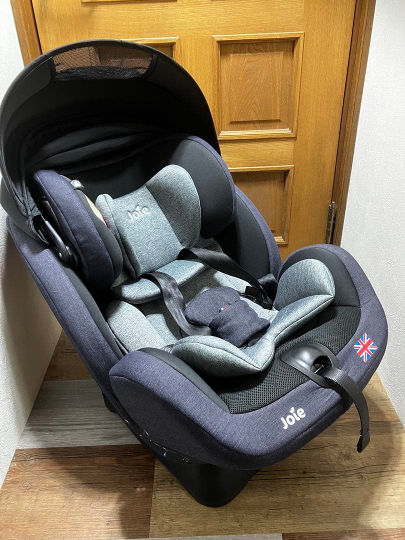 新品購入本人のみ使用 Joie ジョイー車用チャイルドシート グレー/ブラック