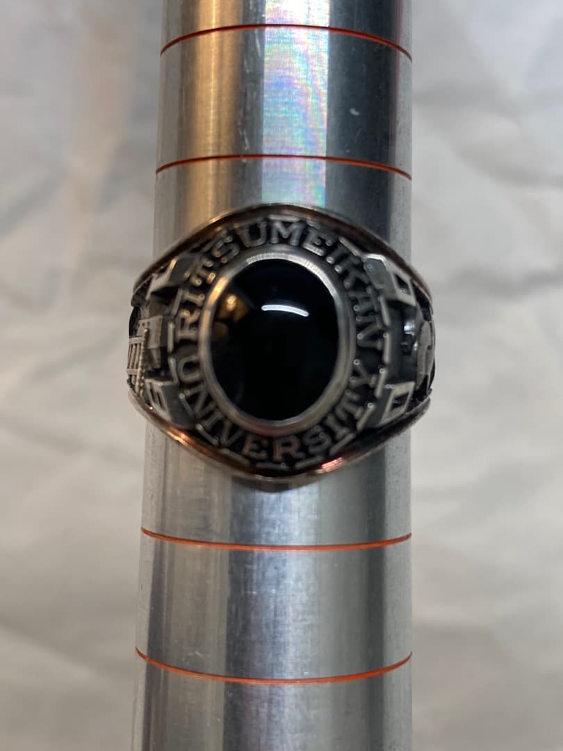 Mi　立命館 大学 カレッジリング 中川 ジョンロバーツ SILVER