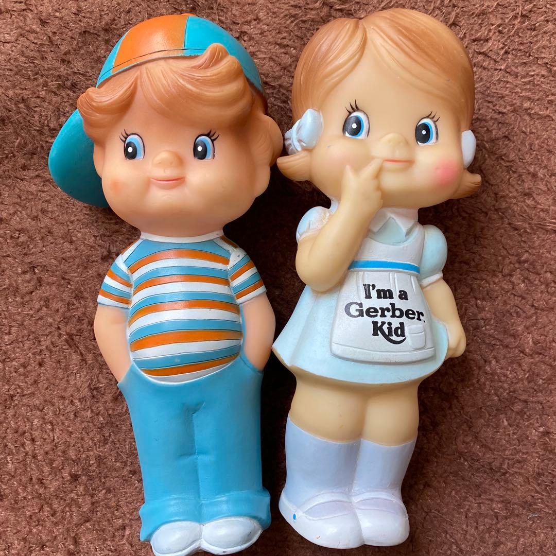 ビンテージ　ガーバーキッドドールガール&ボーイ アドバタイジングフィギュアセット