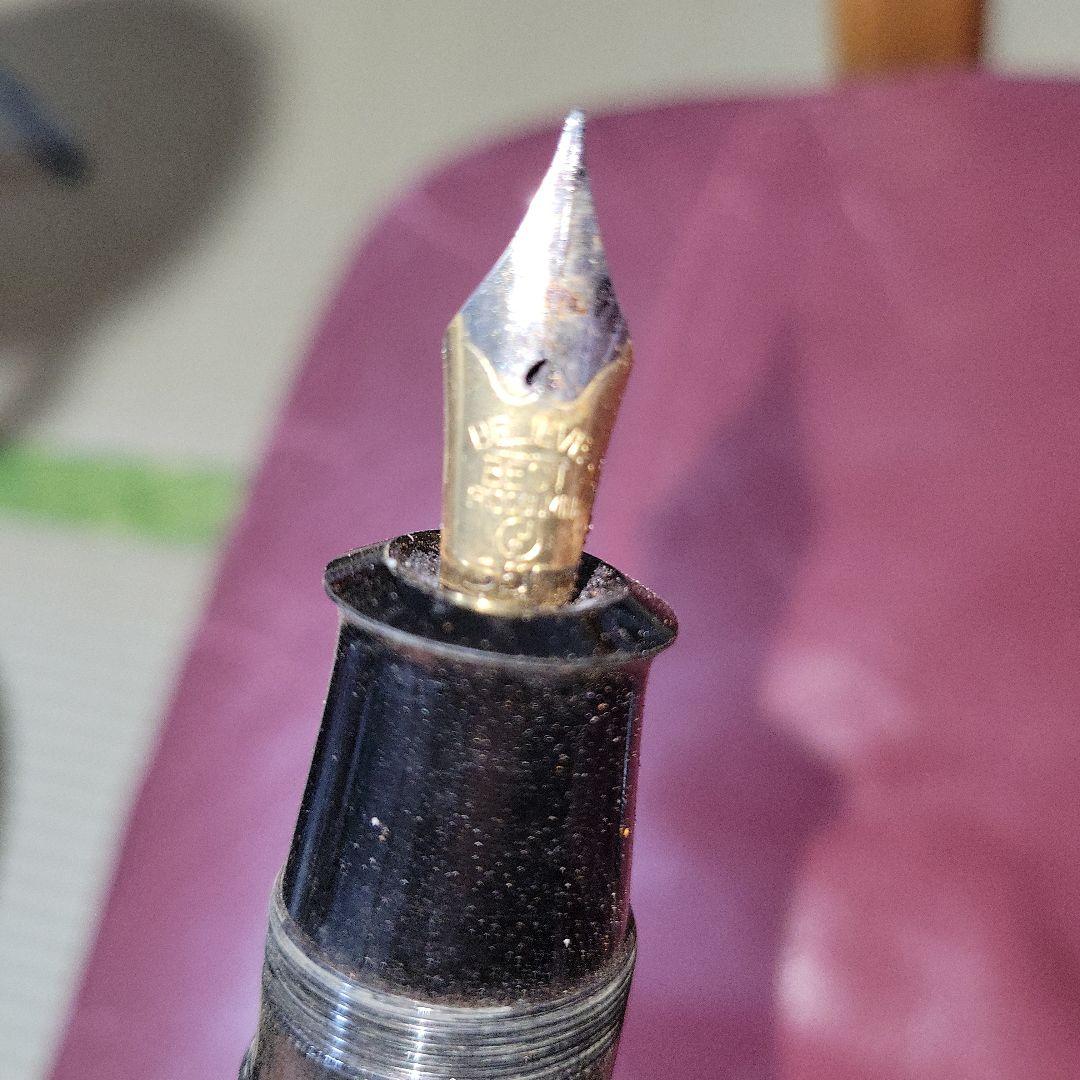 金色クリップ NEW CLIP 極太万年筆 当時物 昭和レトロ