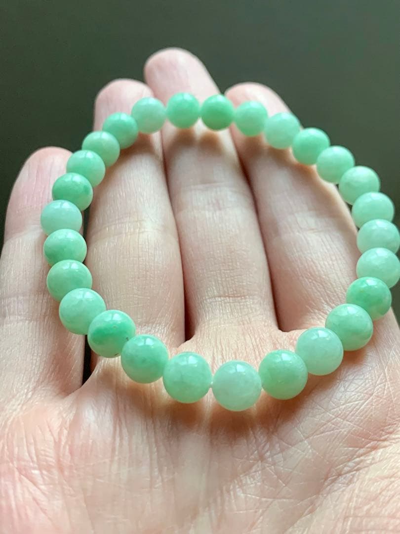 宝石質　糸魚川本翡翠ブレスレット　上質ひすい　ヒスイ　翡翠　ヒーリング　コン沢