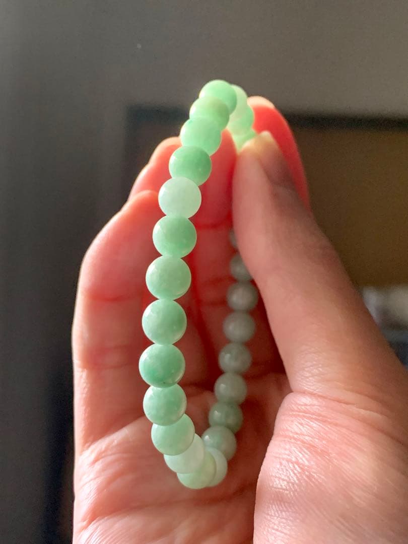 宝石質　糸魚川本翡翠ブレスレット　上質ひすい　ヒスイ　翡翠　ヒーリング　コン沢