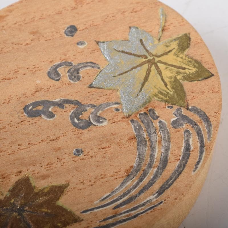 茶道具　祥桑軒　光寿作　紅葉蒔絵　香合　共箱　V　7490