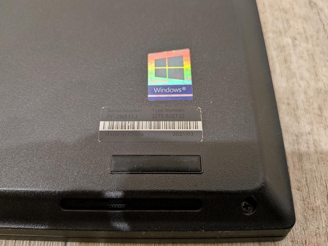 LenovoThinkPadE15Gen2 メモリ16GB SSD512GB