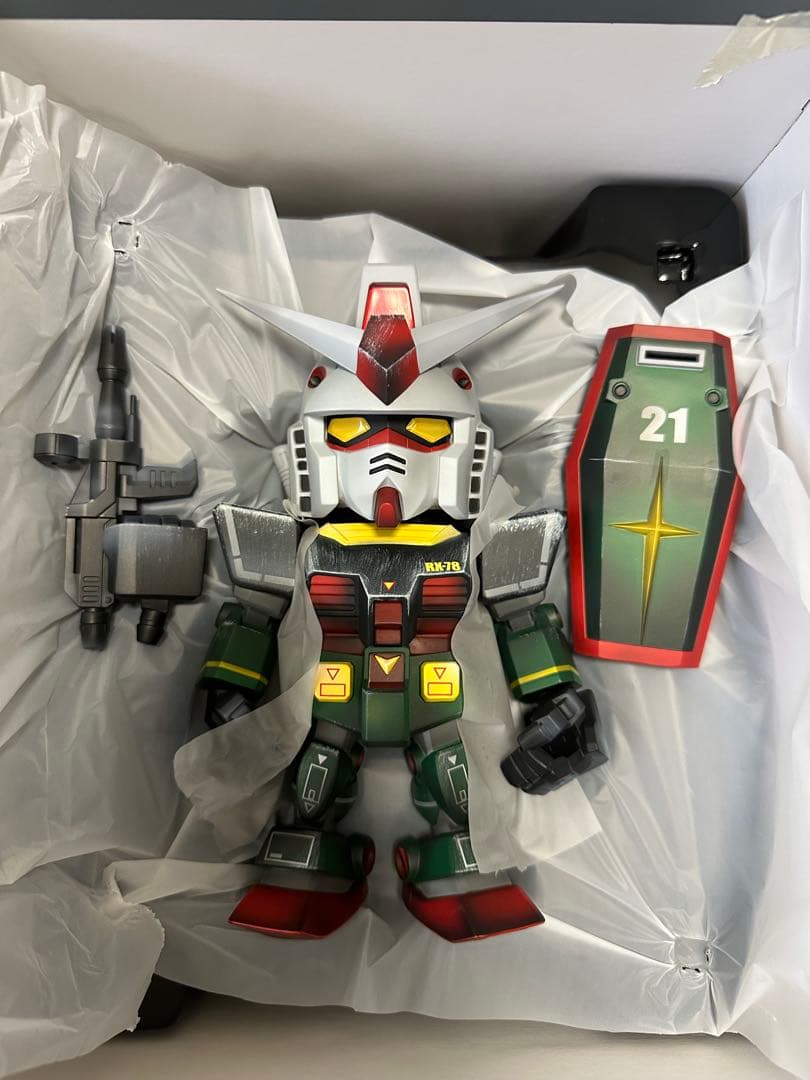 1000個限定 特大ソフビ QMSV 大河原邦男カラー ガンダム&ザク 20cm