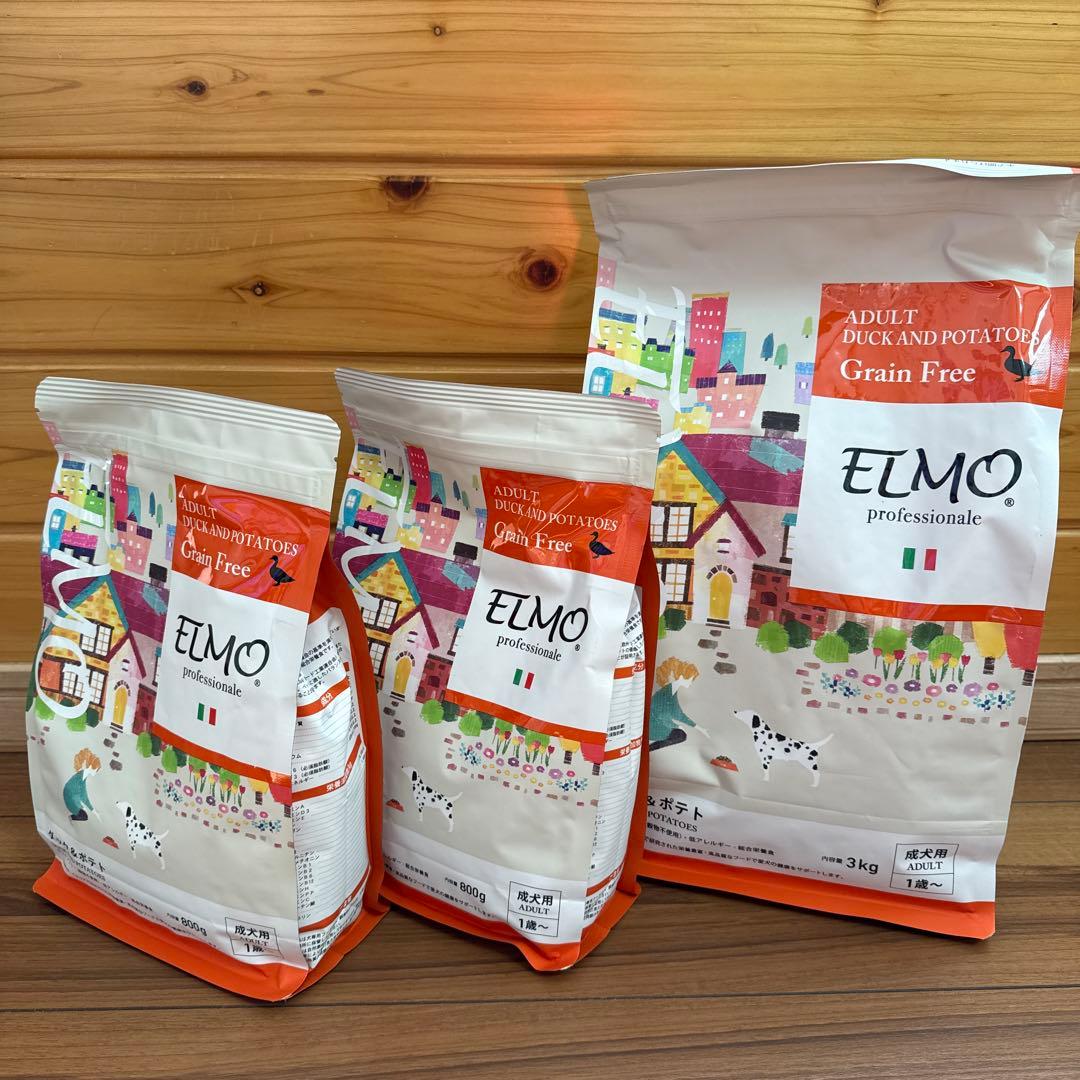 ELMO ダック＆ポテト ドッグフード 3kg 800g