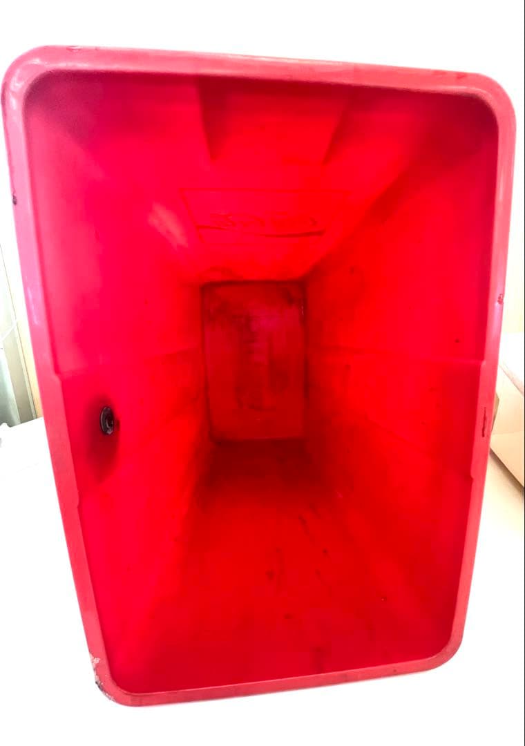 K495 非売品レトロ コカコーラ 蓋付きゴミ箱 ダストボックス マグネット付き