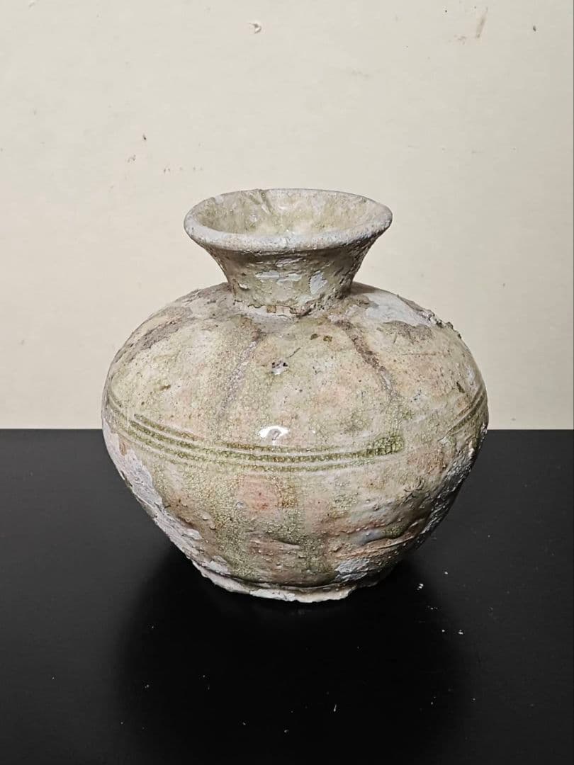 古瀬戸小壺　小瓶子　雀口　鎌倉時代　古美術　花呼ぶ器　稀少