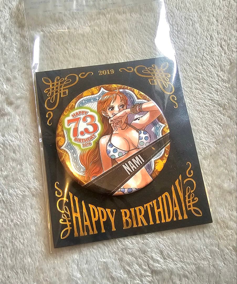 ワンピース ナミ バースデー缶バッジ 2019