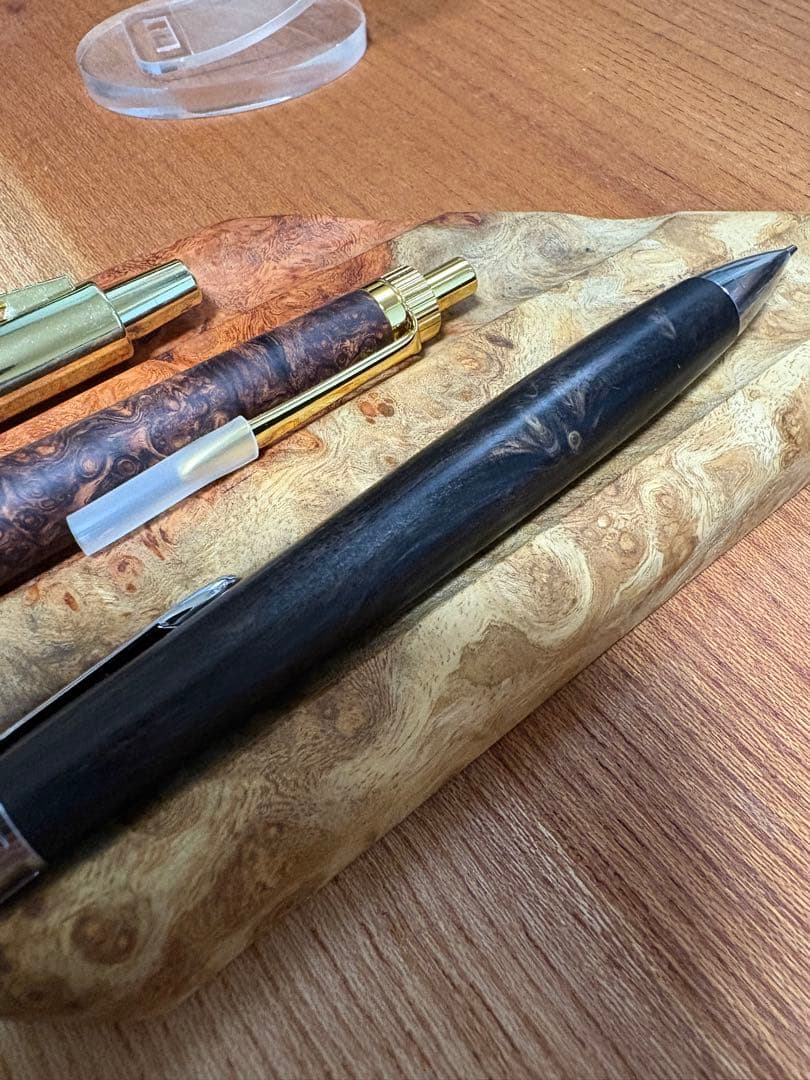 551バーズアイ　アフリカンブラックウッド　木軸シャーペン　ボールペン