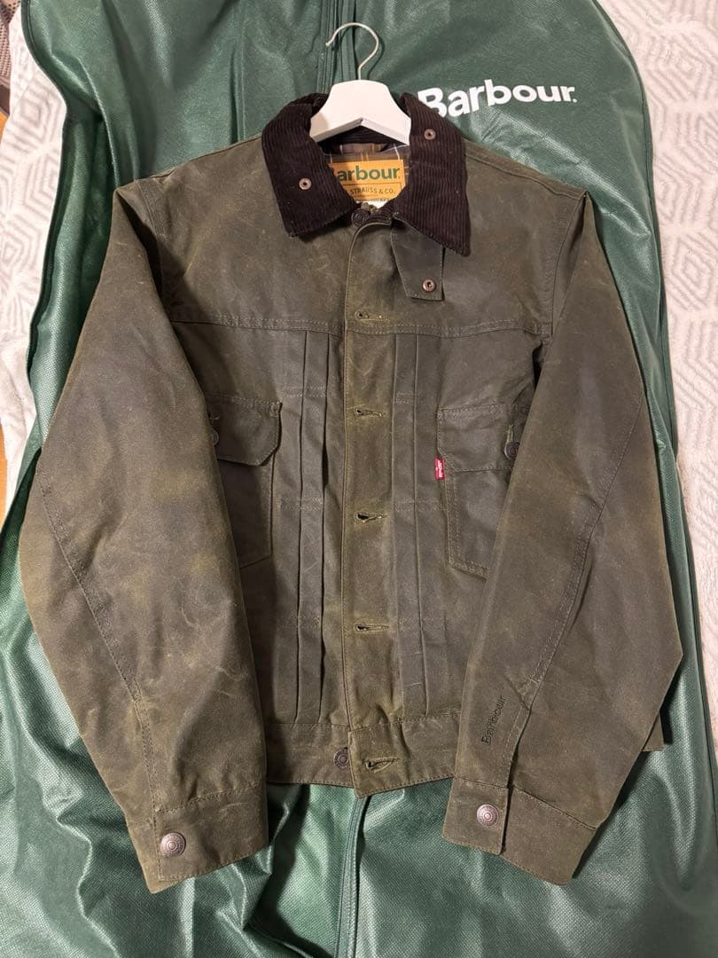 《Barbour × Levi’s》Type2 トラッカー ワックス ジャケット