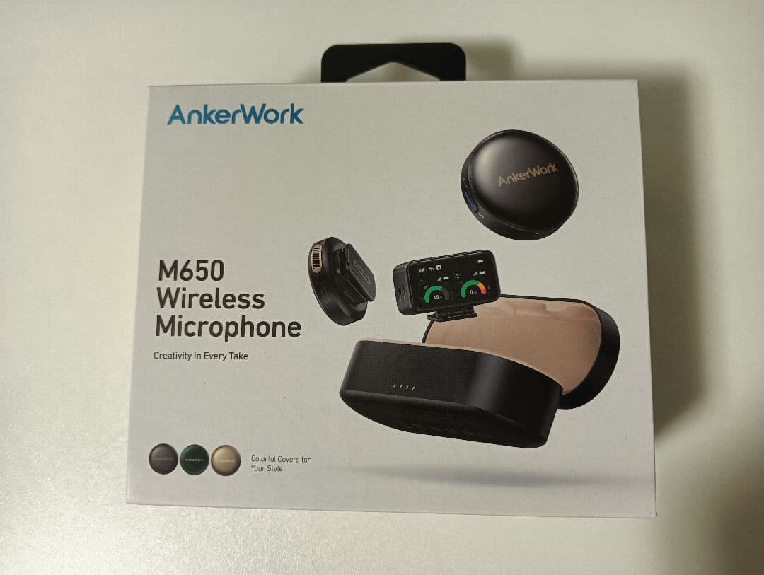 AnkerWork M650 マグネット式ワイヤレスピンマイク