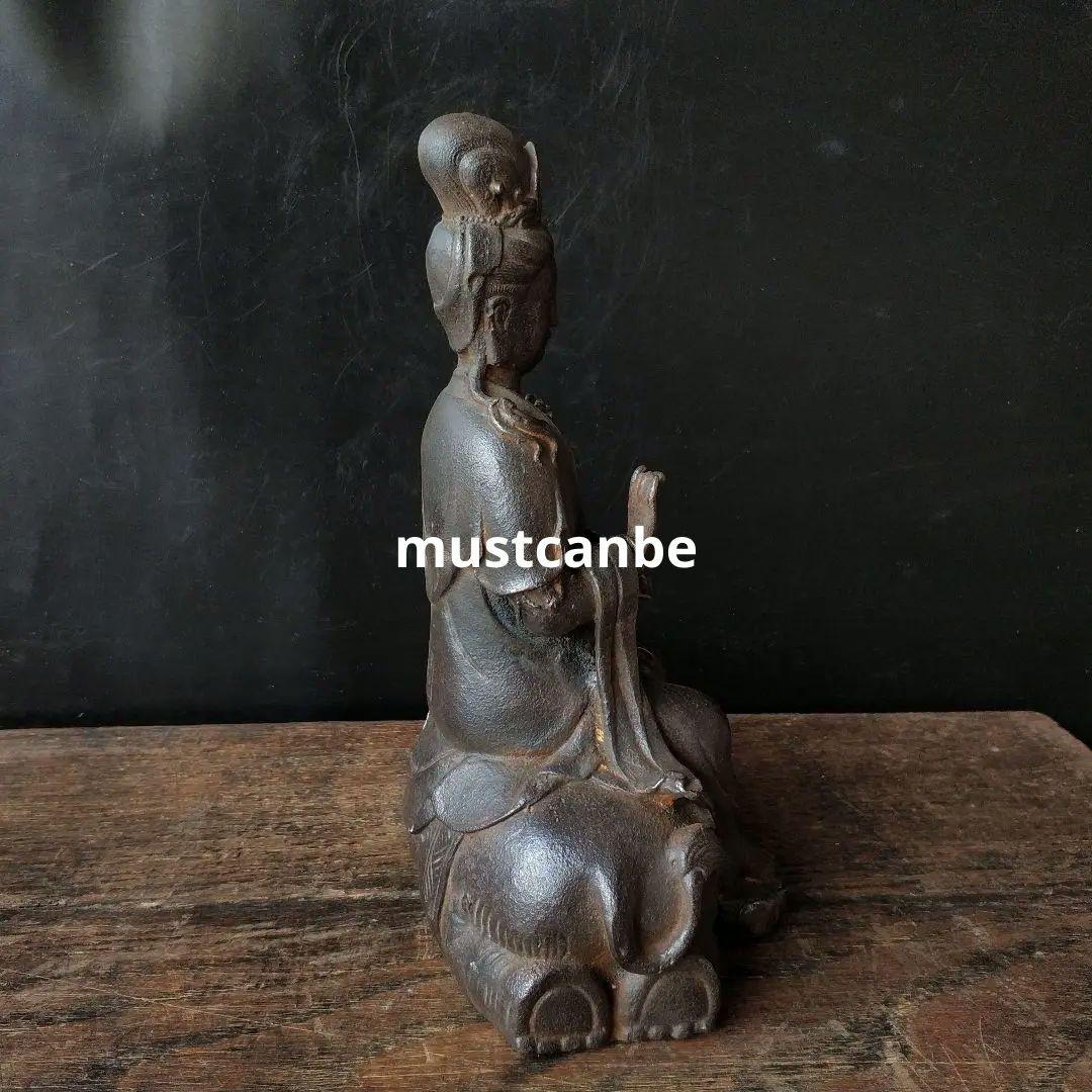 鉄器 鉄仏像 神像 鉄観音 普賢菩薩観音像 仏像 菩薩像 鎮宅 辟邪 招財 置物