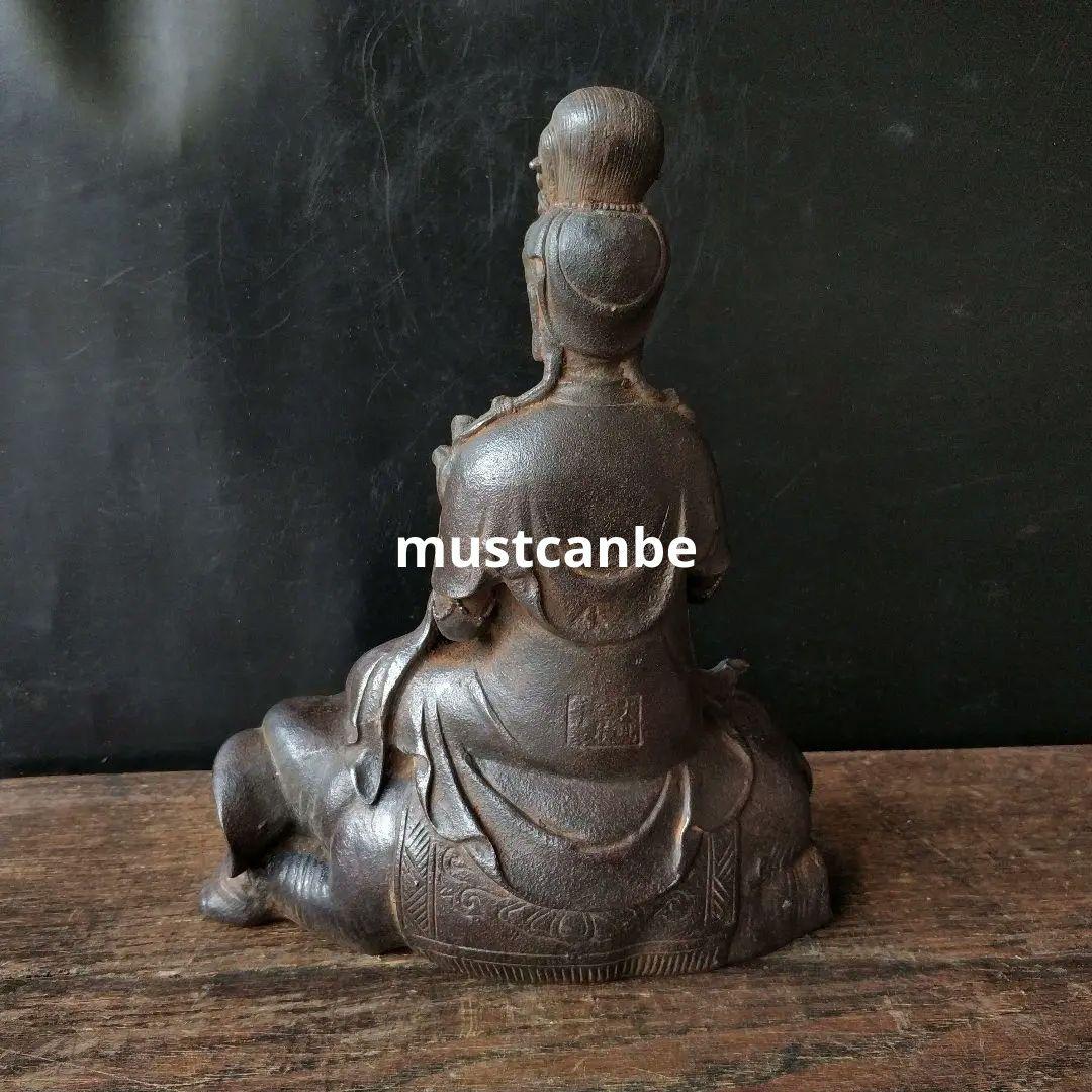 鉄器 鉄仏像 神像 鉄観音 普賢菩薩観音像 仏像 菩薩像 鎮宅 辟邪 招財 置物