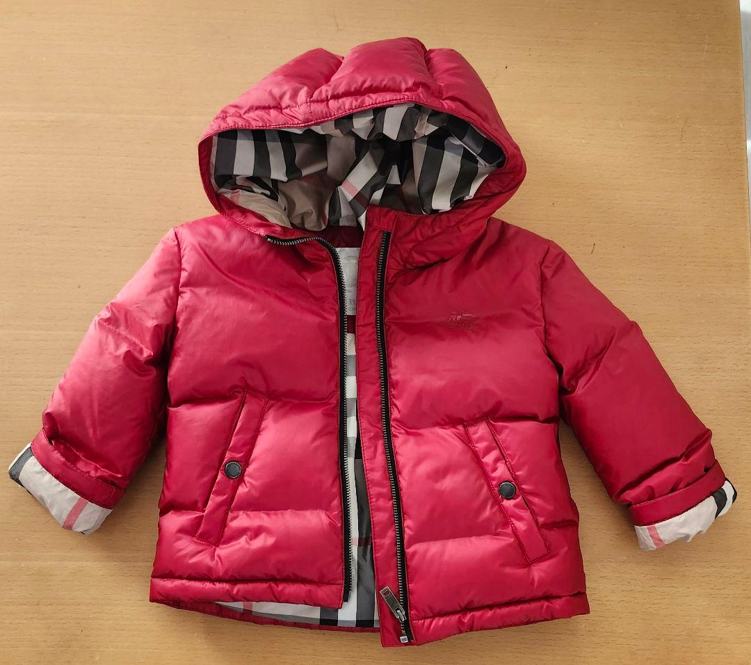 BURBERRY ダウン baby 2Y 92cm 赤