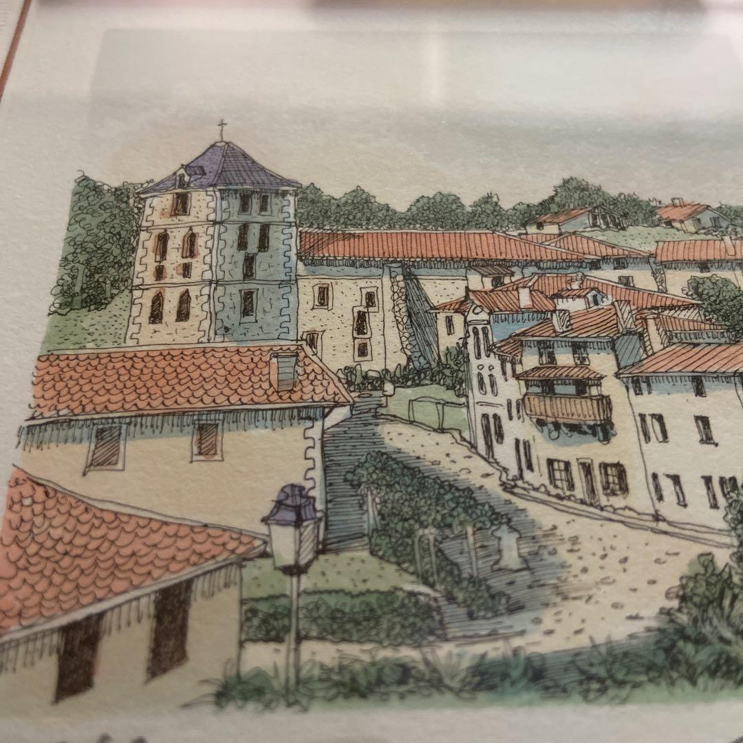 織田義郎　<バスクの教会> 252/300