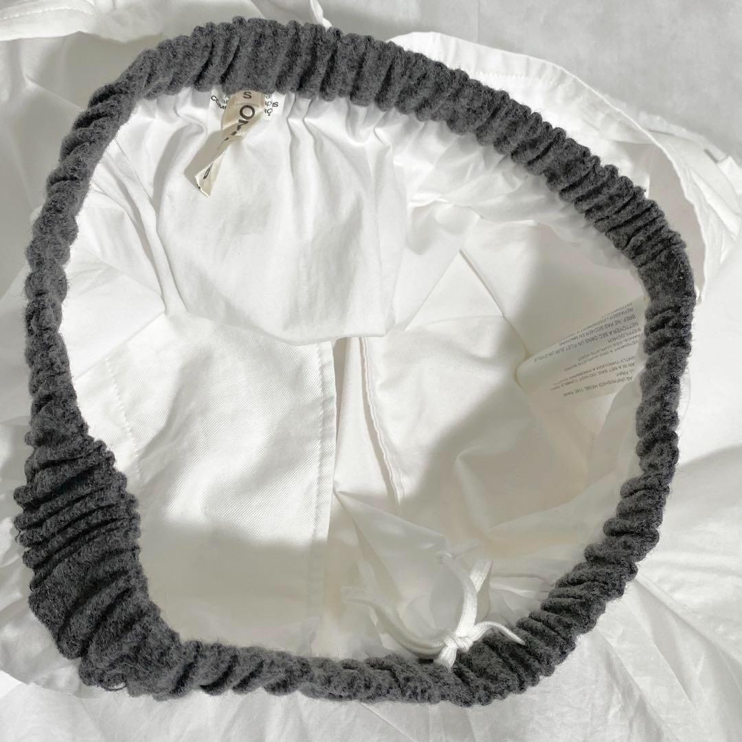 A13140 コムデギャルソン　08ss 変形サルエルパンツ　ホワイト S