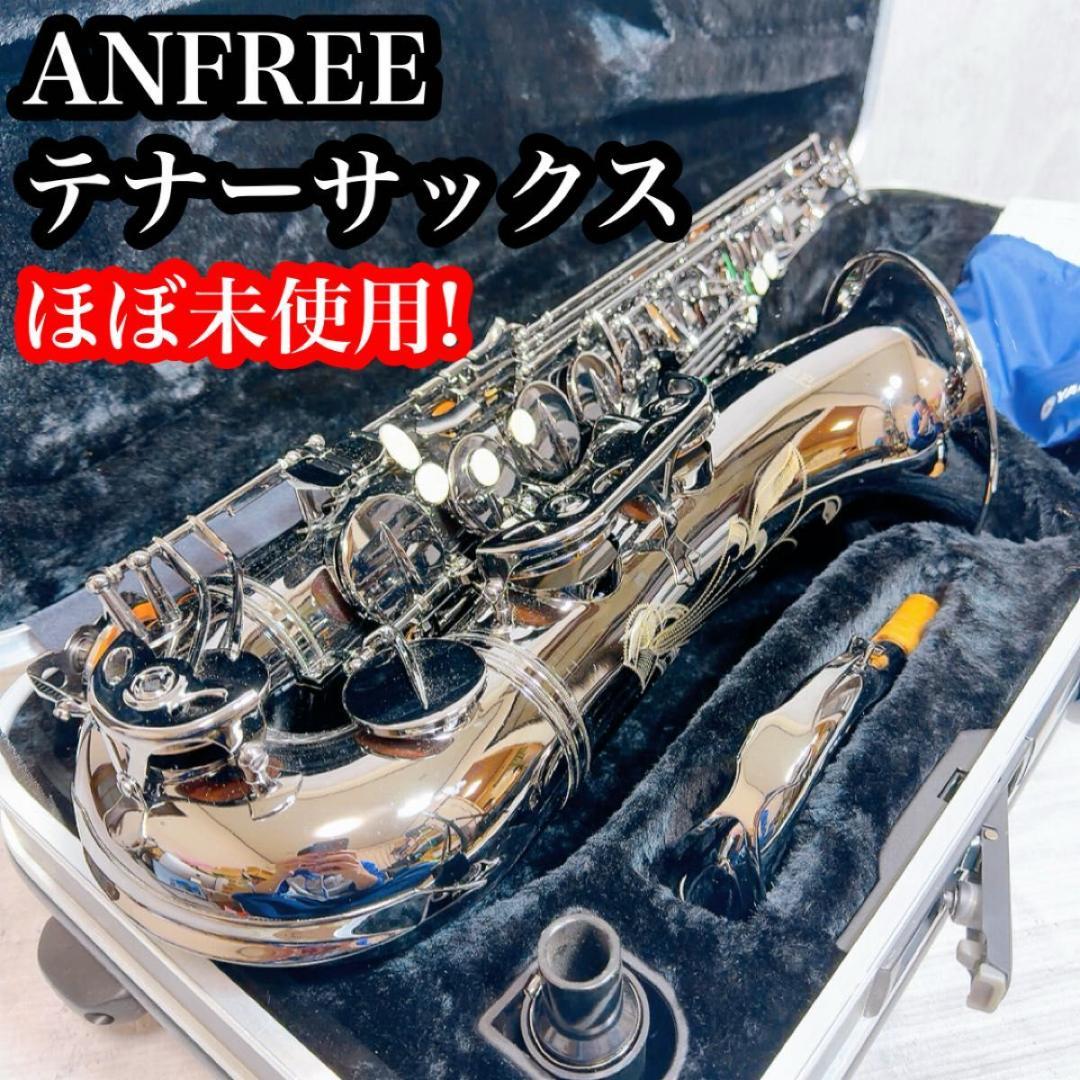 専用ほぼ未使用! ANFREE アンフリー テナーサックス 管楽器 シルバー