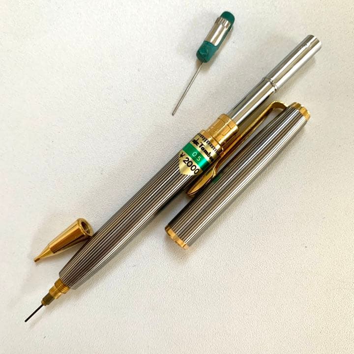 廃番 ヴィンテージ Tombow 名称不明 ノック式 蝕刻 シャープペンシル