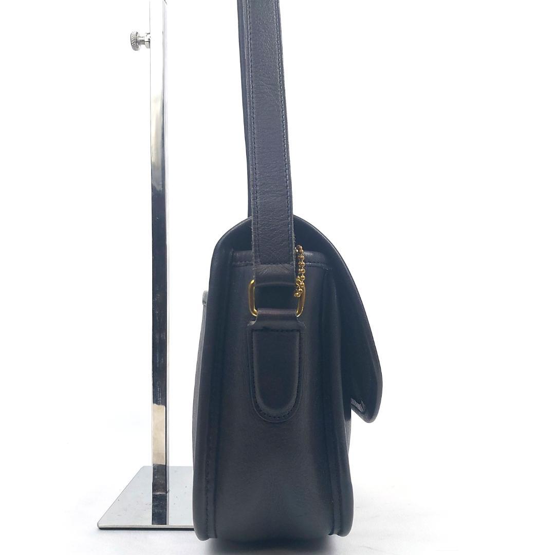 COACH オールドコーチ 8114 ターンロック ショルダーバッグ ネイビー