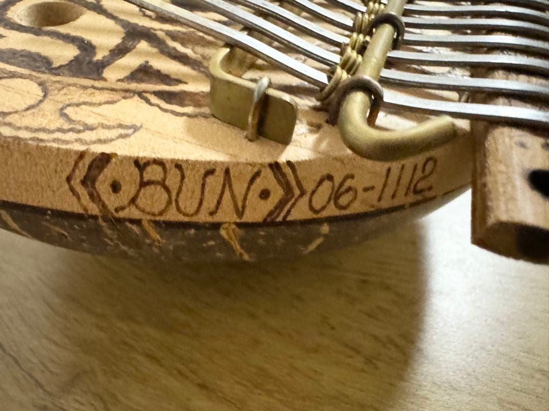 BUN カリンバ 15弦 木製