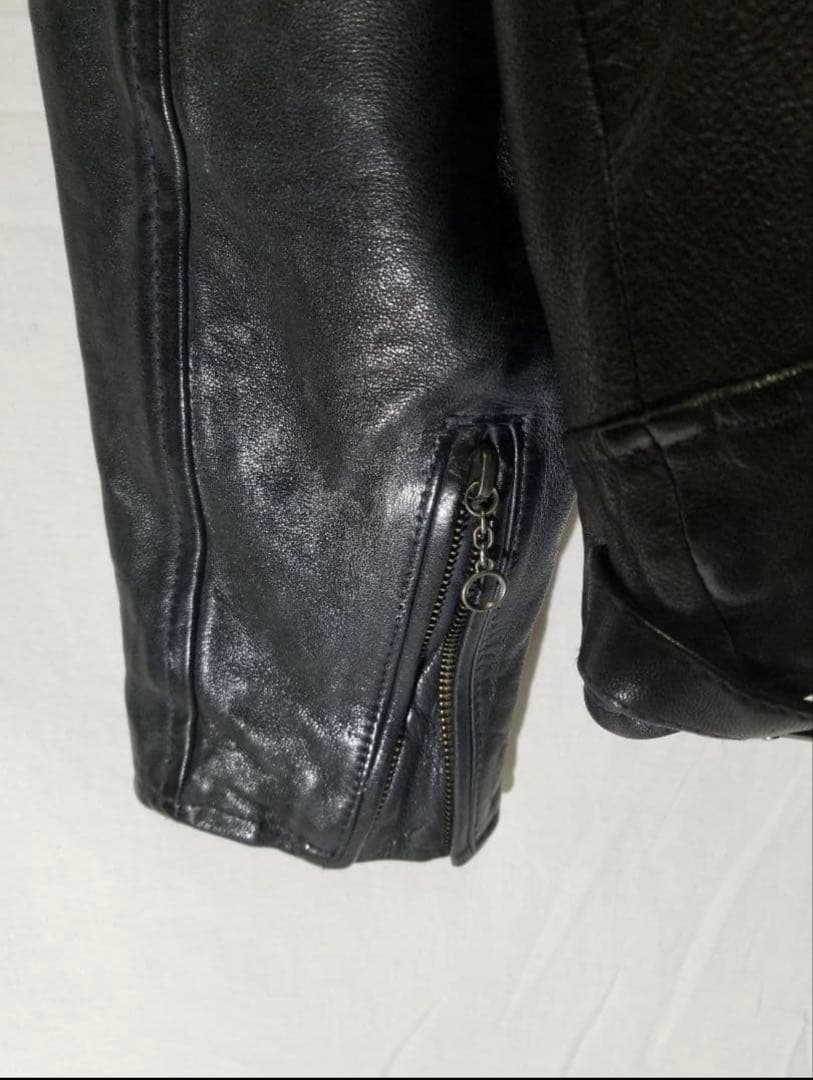 AVIREX アヴィレックス 本革 ダブルライダース 羊革 L ラムレザー